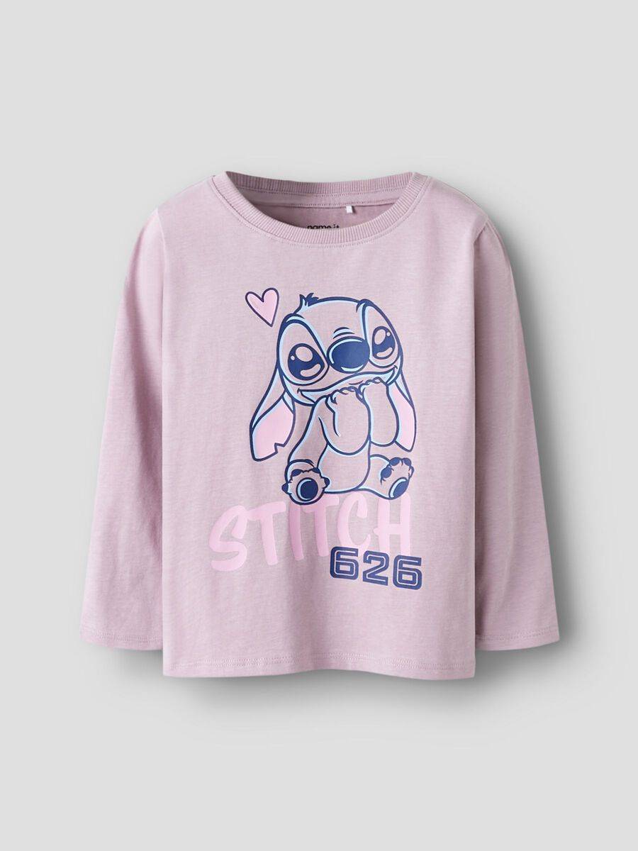 Stitch Långärmad Topp - Lila - 110
