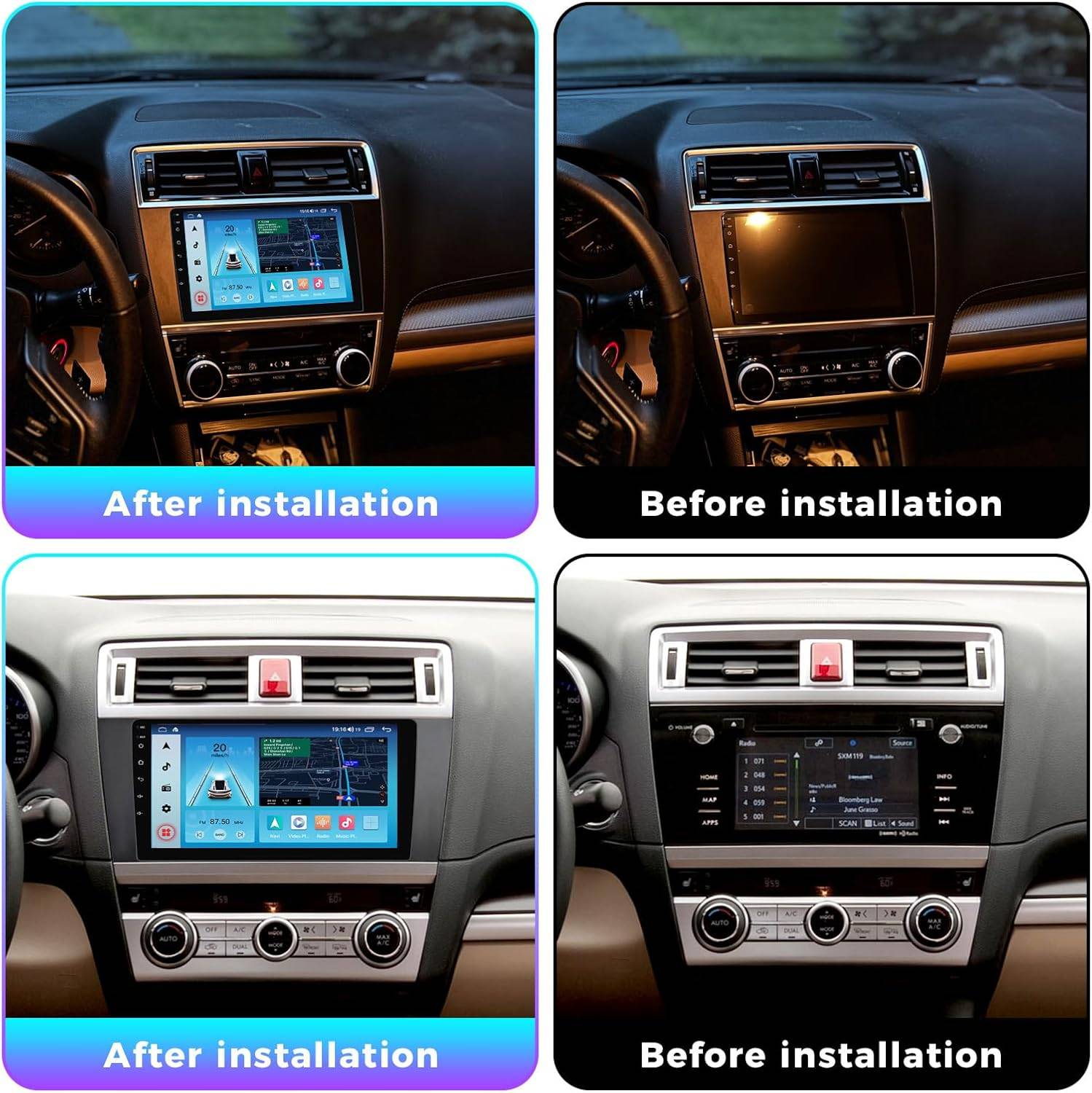 Subaru Legacy Outback 2015-2018 Android Bilstereo med Navigation och Carplay