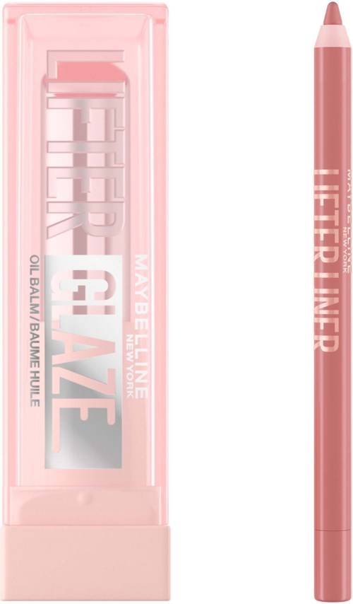 Maybelline New York Lifter Lip Bundle Liner 06 Line Leader + Glaze Lip Balm 05 Peach Quench