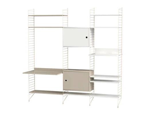 Reol, Living room P fra String Beige - beige - Jacobsen Plus
