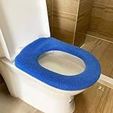 Toilet Seat Cover Pads,Cover Pads Warm Toilet Seat Cushion,Universal thick plush toilet seat,Universal Size Toilet Seat Cover Mat(Blue)