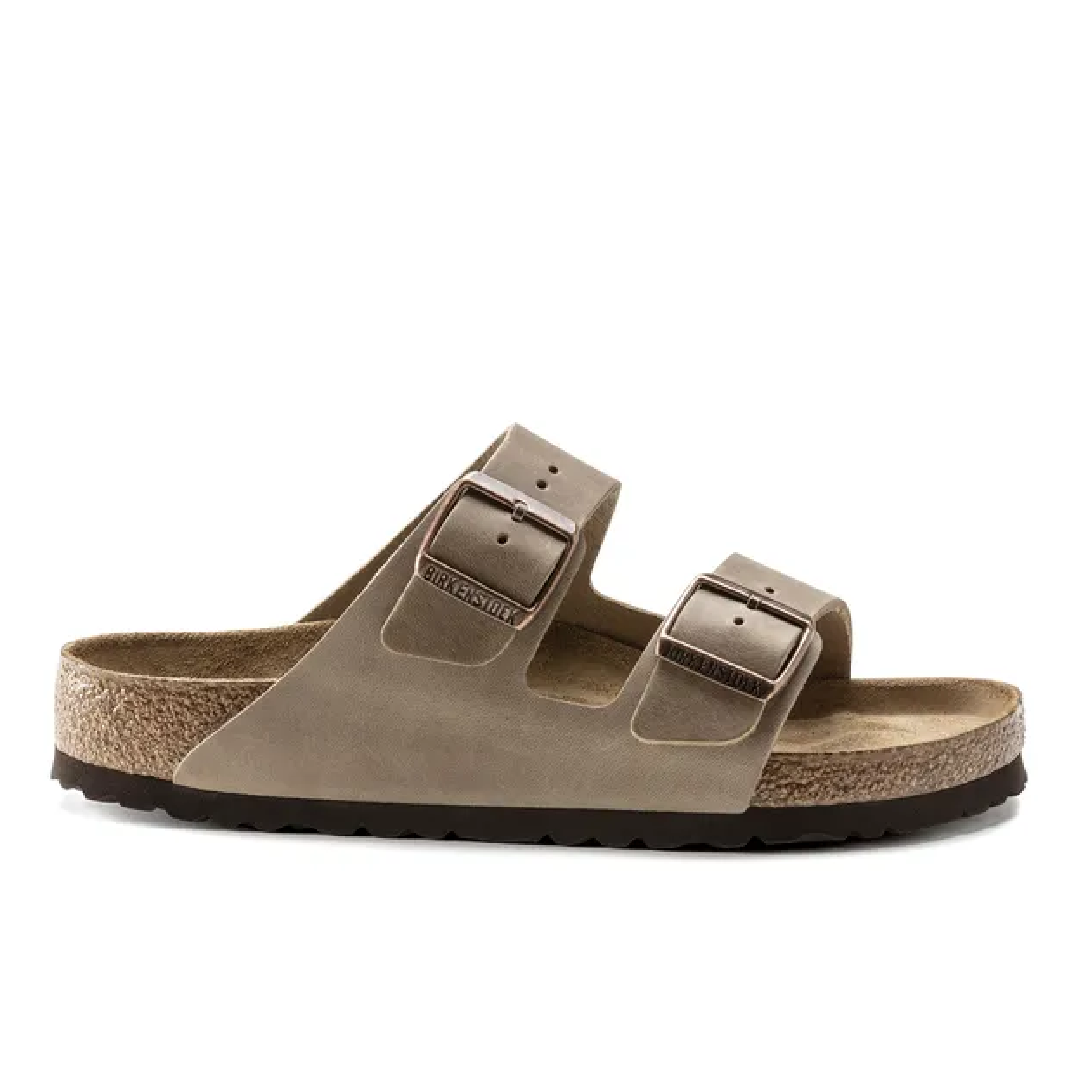 Arizona Soft Footbed Natural Leather Oiled Sandaler, Tabacco Brown - 38