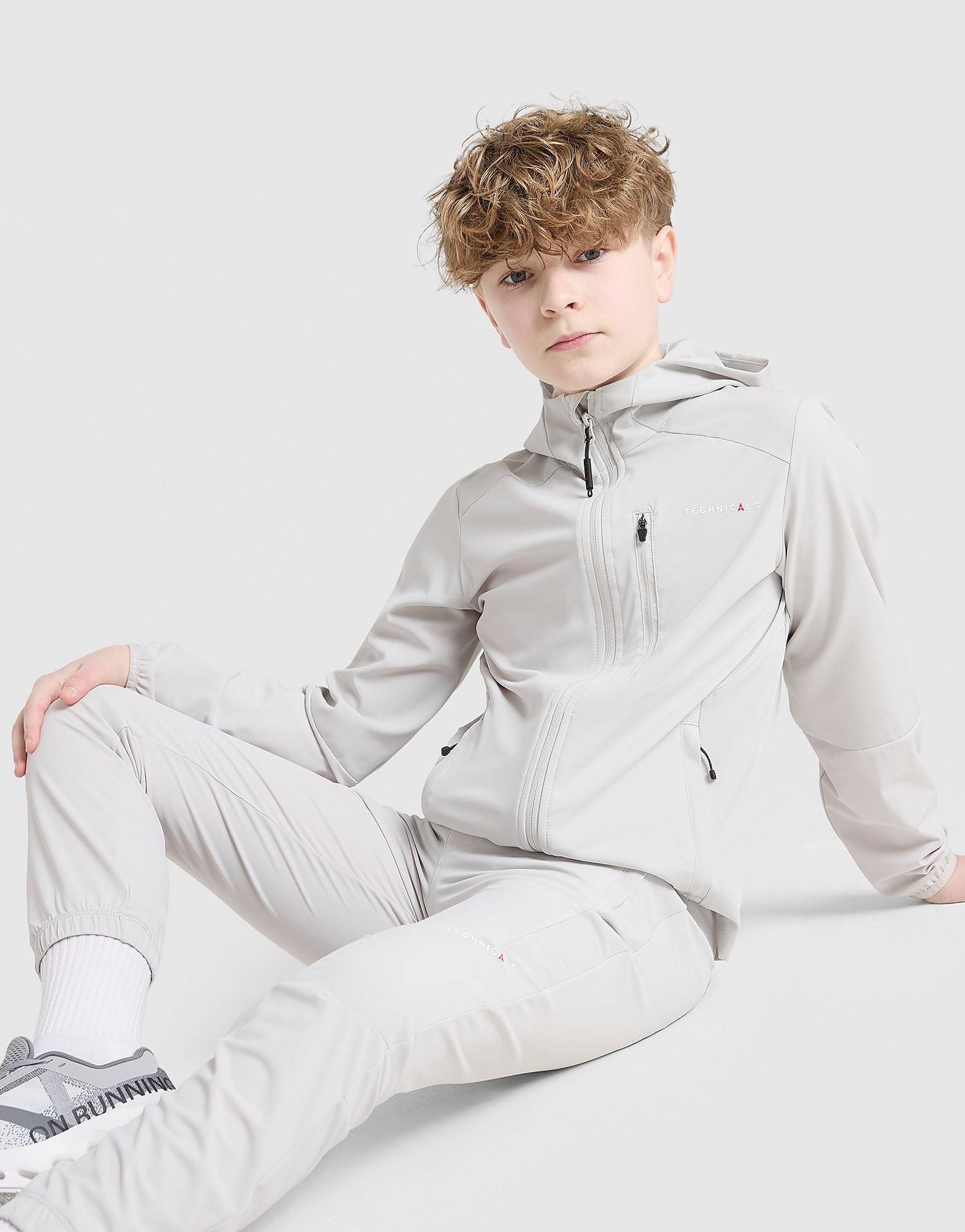 Technicals Isacc Tracksuit Junior, grå - 11-12Y