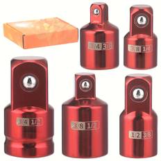 TEMU 5pcs Impact Socket Adapter Set, Socket Converter&reducer, 1/2 To 3/4, 1/2 To 3/8, 3/8 To 1/2, 3/8 To 1/4, 1/4 To 3/8