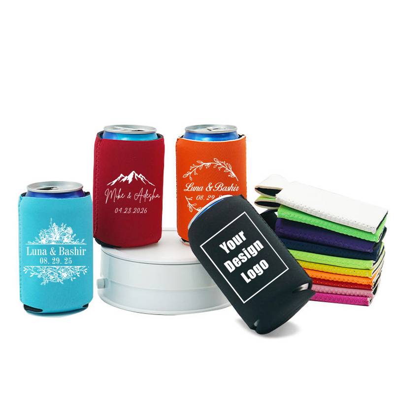 Custom Can Cooler Neoprene Can Cooler, Beer Can Cooler Personalized Can Cooler Sleeve for Wedding Drink Decoration Party Favors