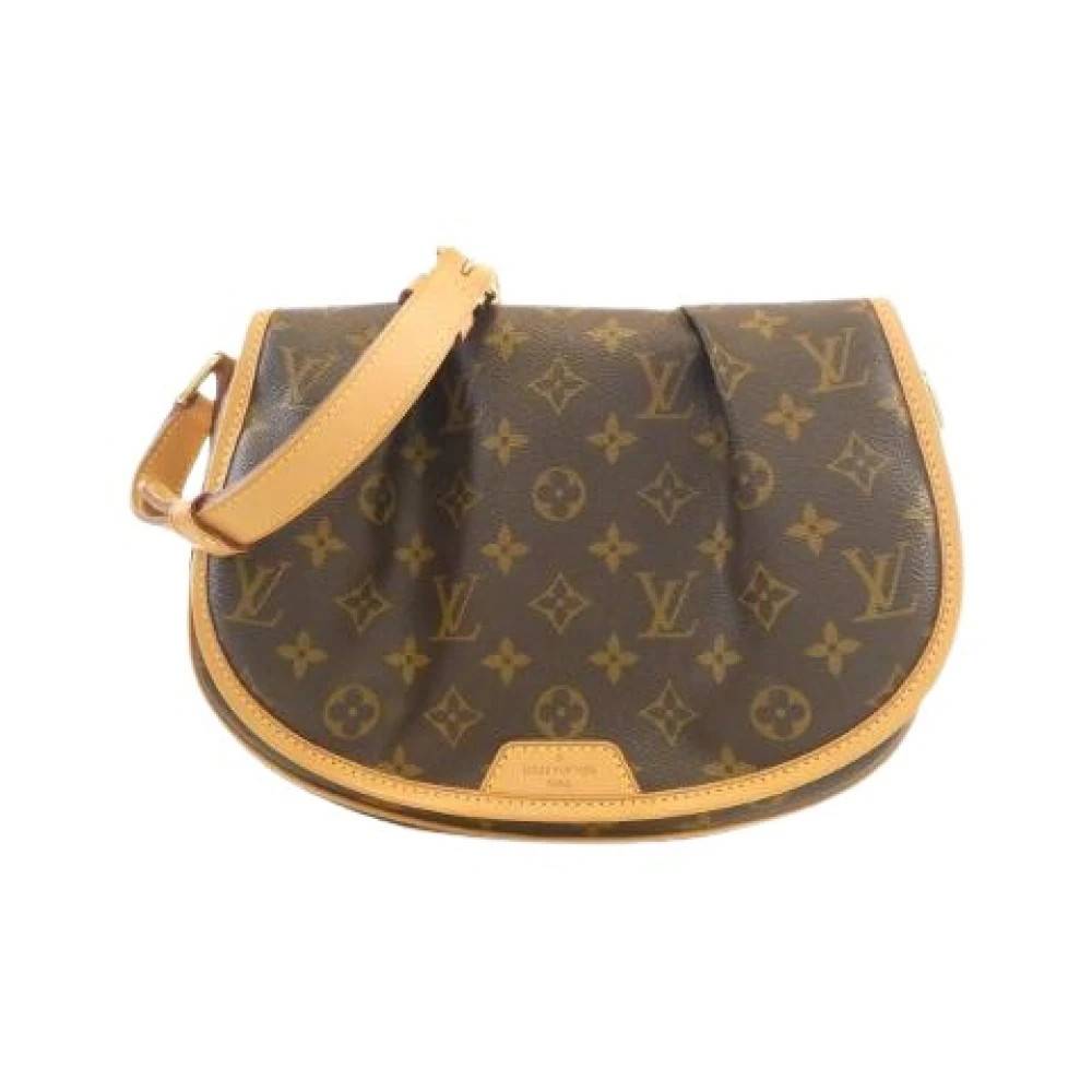 Louis Vuitton Vintage Pre-owned Monogram Skuldertaske - Vintage - Dame - Brun - ONE SIZE - Uld