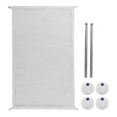 Baby Gate for Mesh Pet Cat Gate with Telescopic 4 Child Safety Portable Mesh Baby Dog Mesh Dog Screen Gate for Home Stairs, Gate, Rod, Hooks, Gate, vit
