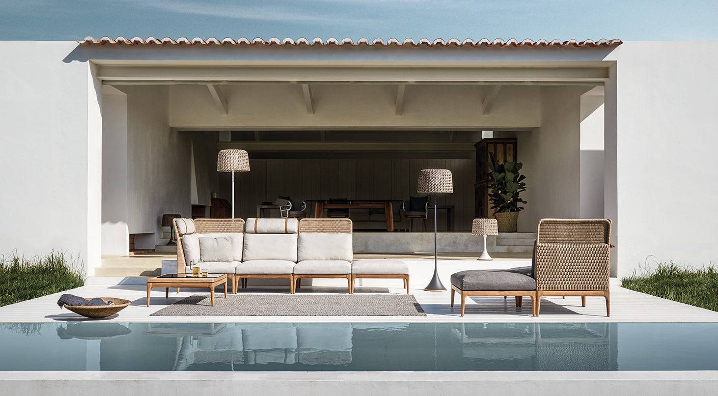 Lima loungesæt - Ottoman / Blend sand