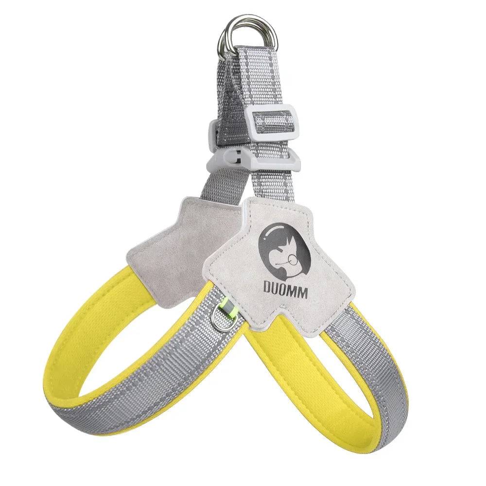 No-Pull Reflective Dog Vest Harness with Handle - YELLOW / XL (XL)