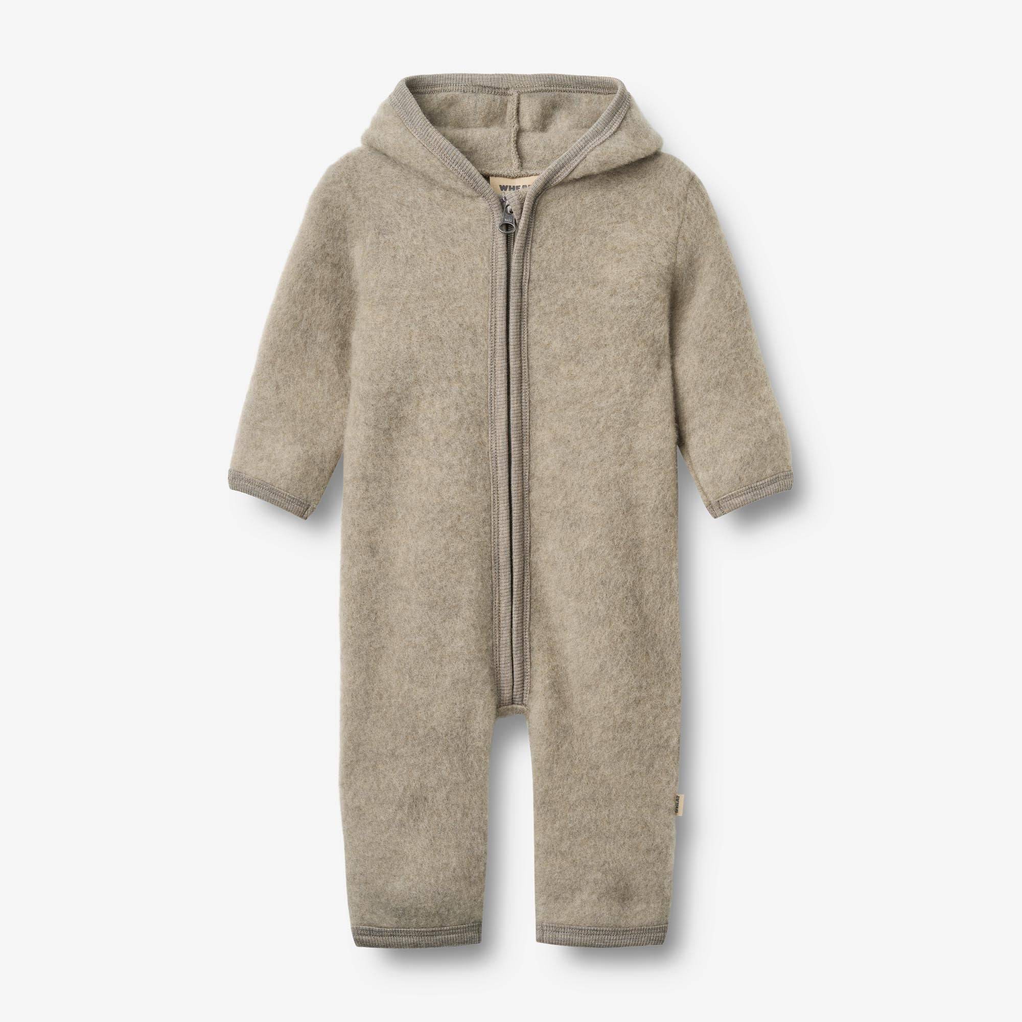 WHEAT® - Wool fleece suit Ata - khaki melange - Str 56.