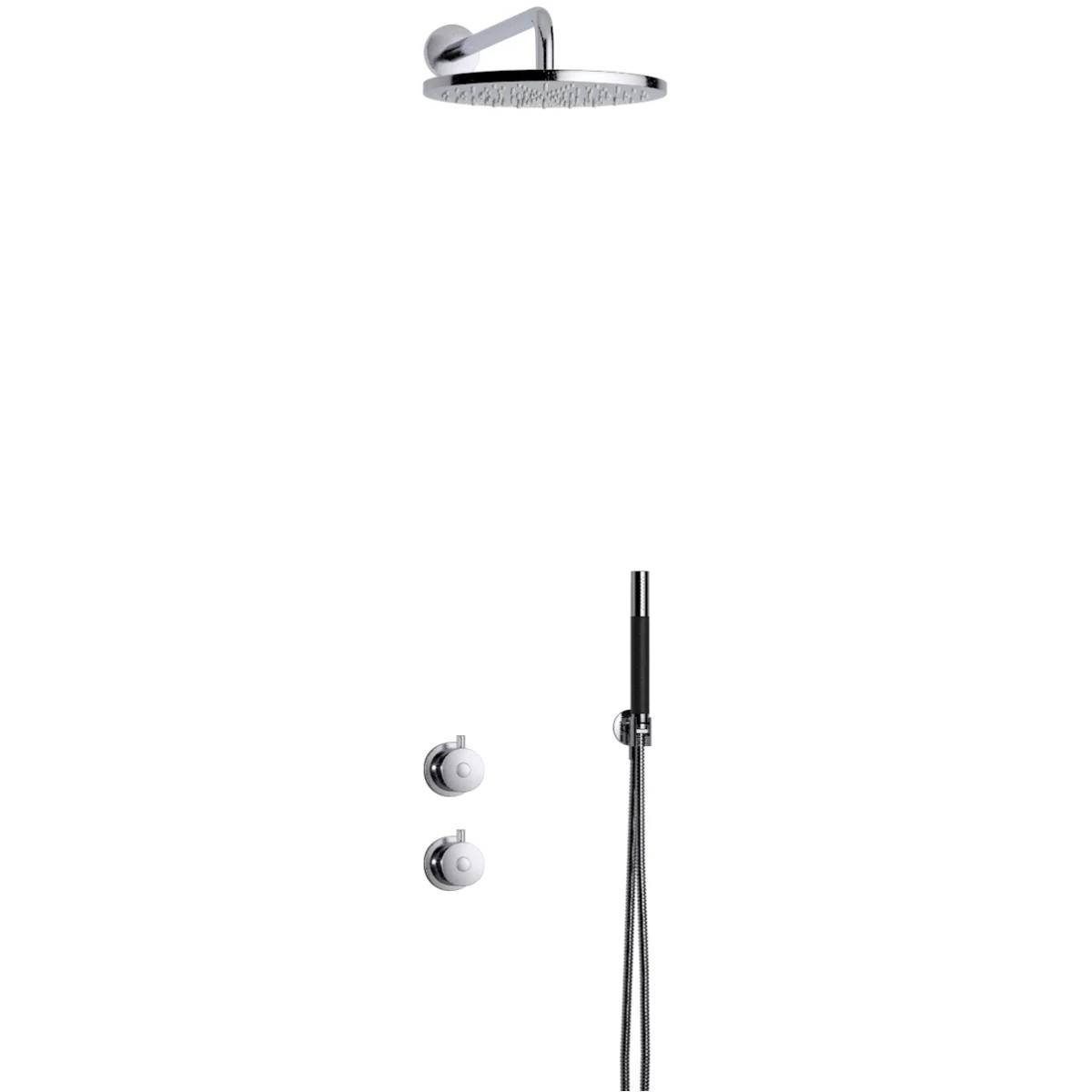 Takduschset Tapwell BOX7268 ROUND Classic Edition 2 för Inbyggnad Krom