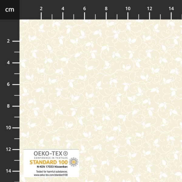 Neutral notes M/Hvide blade, Creme.