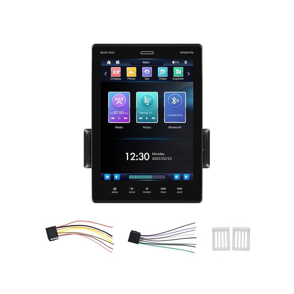Single Din Car Radio Carplay Android Auto 9.5 Inch Touch Screen Car Stereo with Mirror Link FM USB