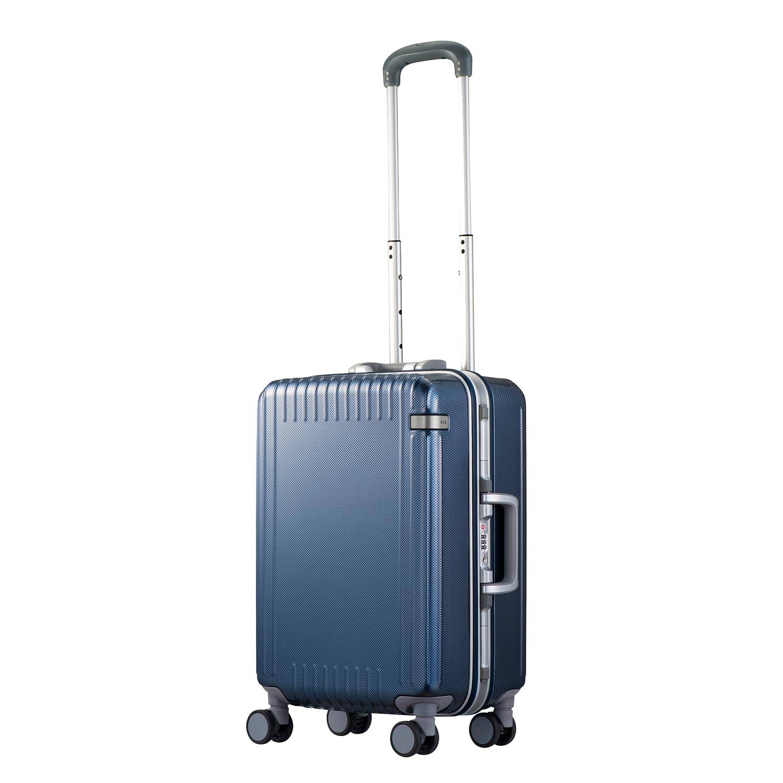 Suitcase Palisade 32L nights Caster stopper Can be carried on board Antibacterial treated interior fabric Navy carbon [Ace Tokyo] 3-F No.05051 2-3