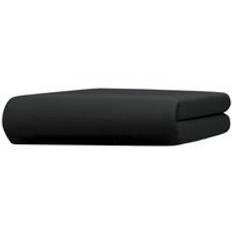 Ingjutet lakan i fin jersey med elastan, Svart, Storlek 136 (1x 140-160/ 200-220 cm, madrassens höjd 18-35 cm), Edel-Jersey-Stretch Deluxe