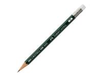 (ComputerSalg) Faber-Castell CASTELL 9000 - Blyant - B - med viskelæder (pakke med 3)
