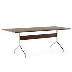&Tradition Pavilion Av19 Matbord 200x90 Cm Valnöt/krom - Matbord & Barbord Fanér Valnöt - 132994A280A089