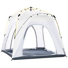 Camping Pop-Up Telt til 4 Personer Lysegrå