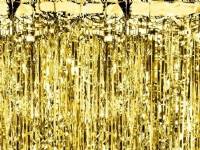 (ComputerSalg) Guld festgardin 100x200 cm