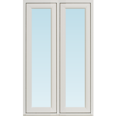 Svenska Fönster SF vridfönster  1280x1280mm 2-luft, insida trä utsida aluminium, 3-glas  (13x13)