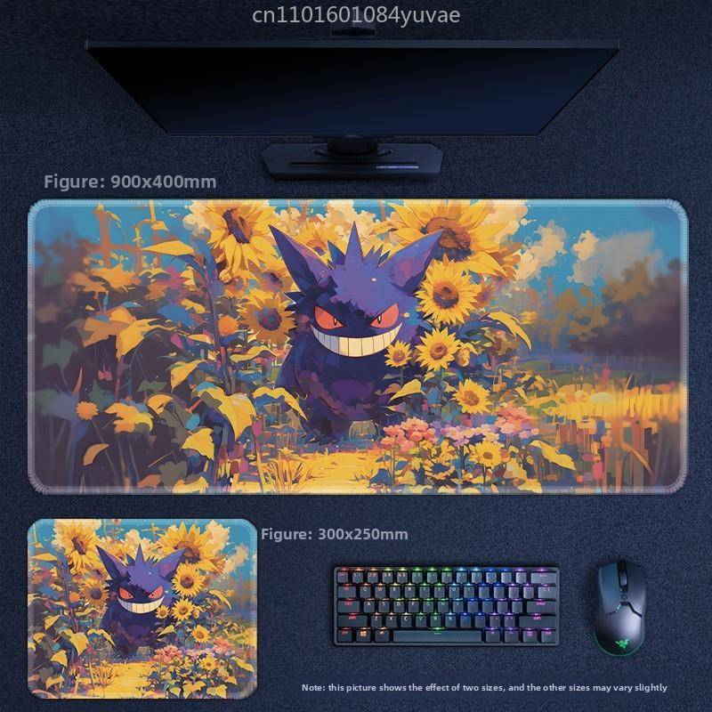 Klassisk Tecknad Anime Pokémon Pikachu Mewtwo Eevee Läder Musmatta Lucario Squirtle Gardev Tangentbordsmatta Stor Spelbord Matta