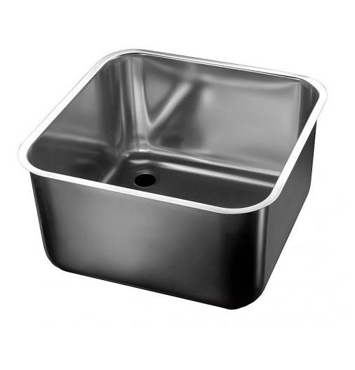 Rostfritt stål diskho/vask 500X500