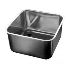 Rostfritt stål diskho/vask 500X500