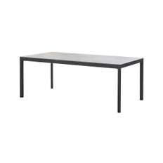 Cane-line Outdoor Drop Spisebord m. Udtræk 200x100 cm - Lava Grey/Fossil Grey Keramik