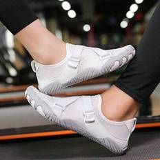 Unisex Indoor Fitness Shoes, Non-Slip Soft Sole Workout Exercise Shoes For Yoga, Weightlifting, Rope Jumping, Beach & Swimming - White - EUR35,EUR36,EUR37,EUR38,EUR39,EUR40,EUR41,EUR42,EUR43,EUR44,EUR45,EUR46