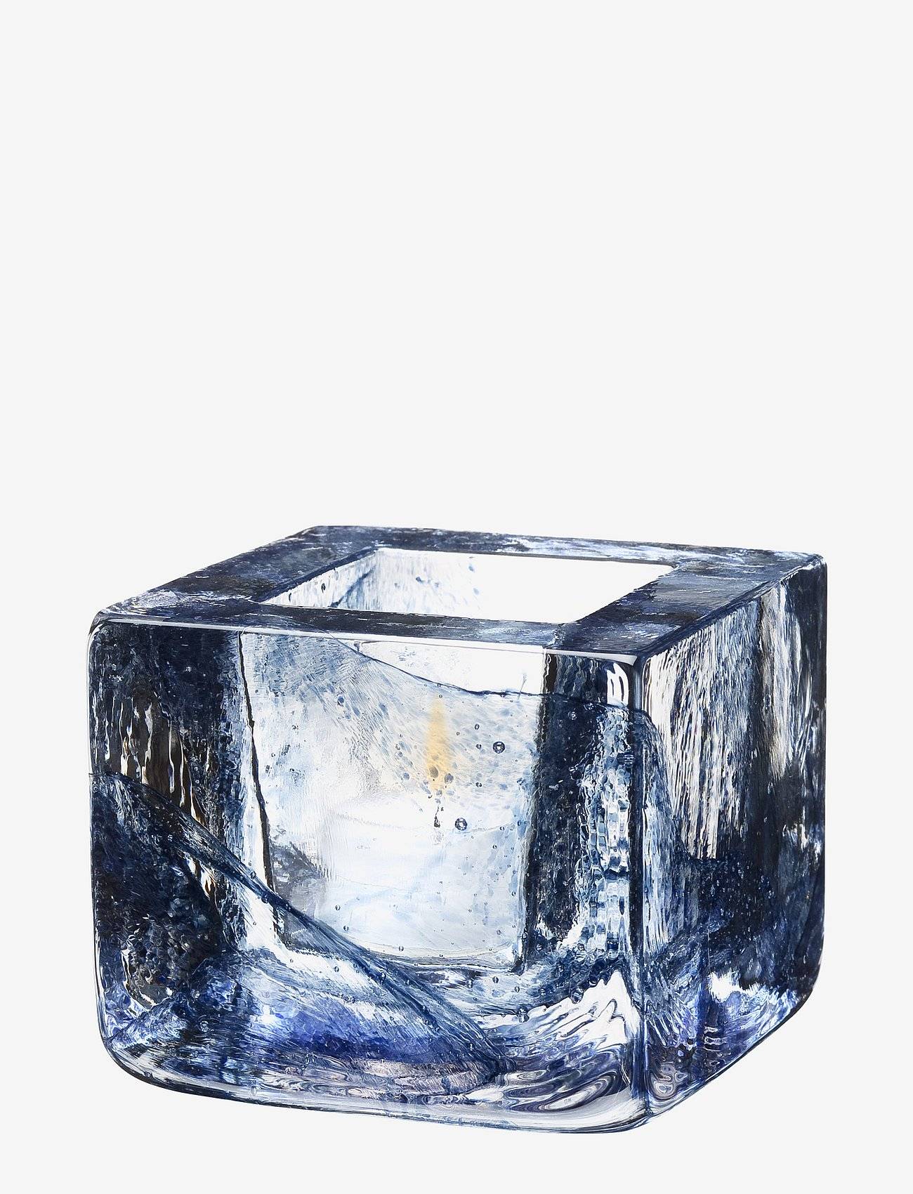 Kosta Boda Brick Votive Blue D 85Mm - Blue - Ø 8.5 cm