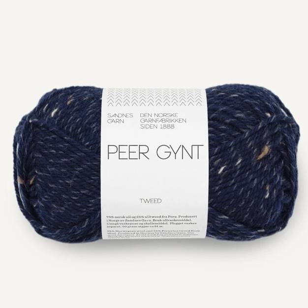 Peer Gynt Marineblå m/natur tweed 5585