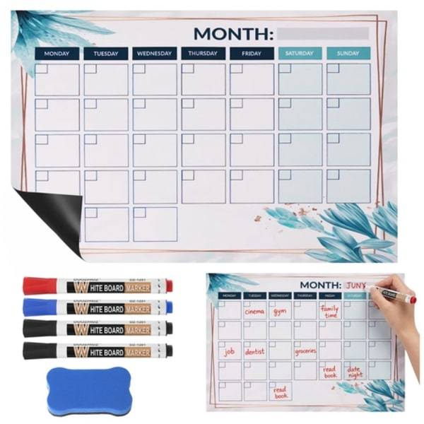 Magnetisk Kalender för Kylskåp - 40x30 cm