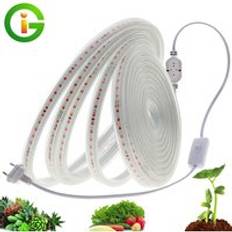 Led odlingsremsa vattentät fullspektrum ac220v led växtljus 2835 led fytolampor för växter blommor växthus hydroponiska - 6m