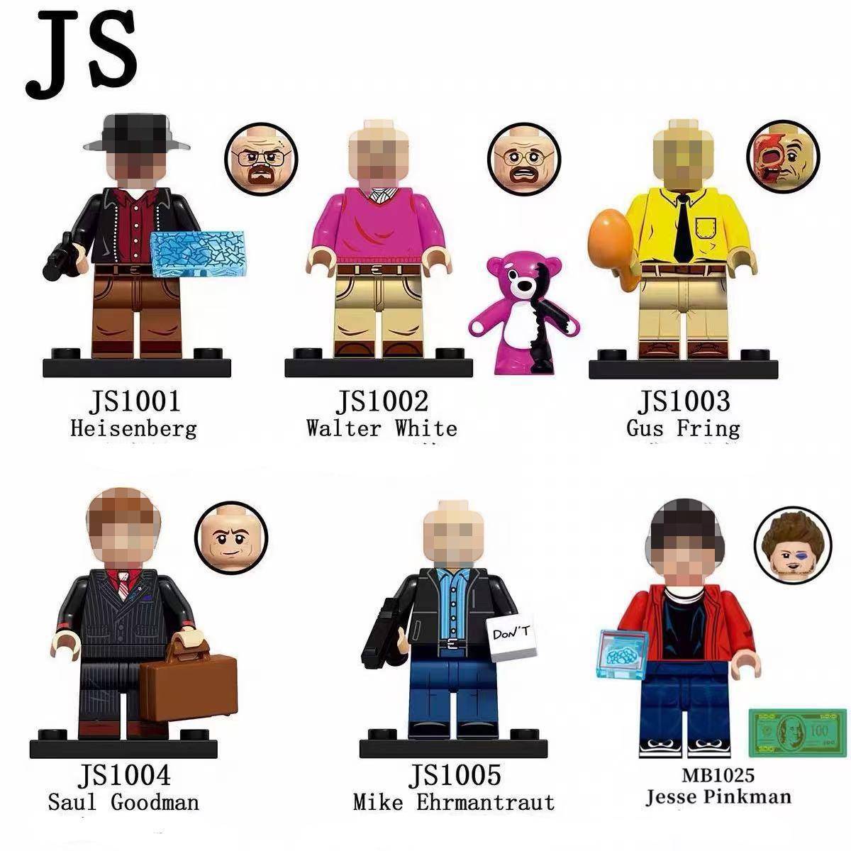 Breaking Bad Mini Actionfigurer MB1025 5-pack Byggklossar