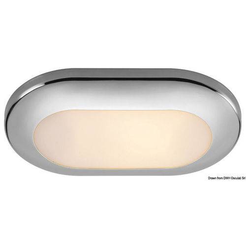 Phad spejlpoleret indfældet loftslampe 12/24V 5W