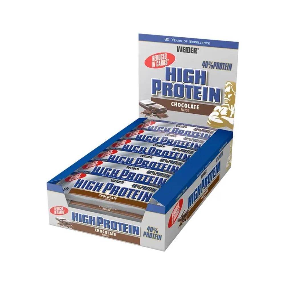 Weider 40% Høj Protein Bar, 24 x 50 g