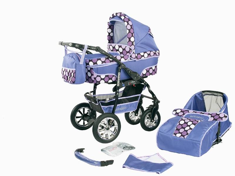 Bavario 2 in 1 Lila med Lila & Rosa Prickar