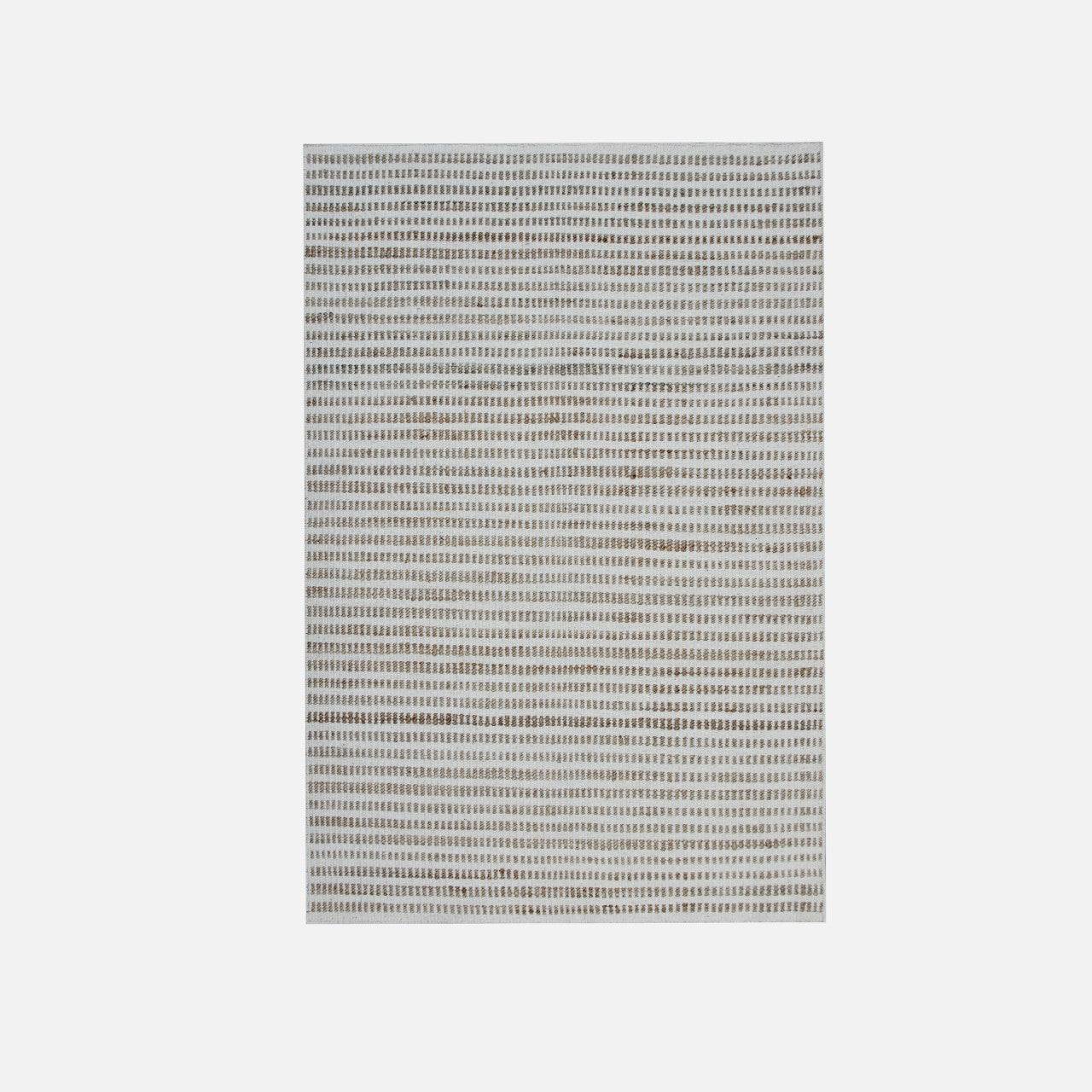 Sahara - Gulvtæppe - Wool & Jute - white og natur jute - 200x300 cm