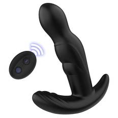 Paloqueth 360° Rotating Prostate Massager with Remote Black - svart
