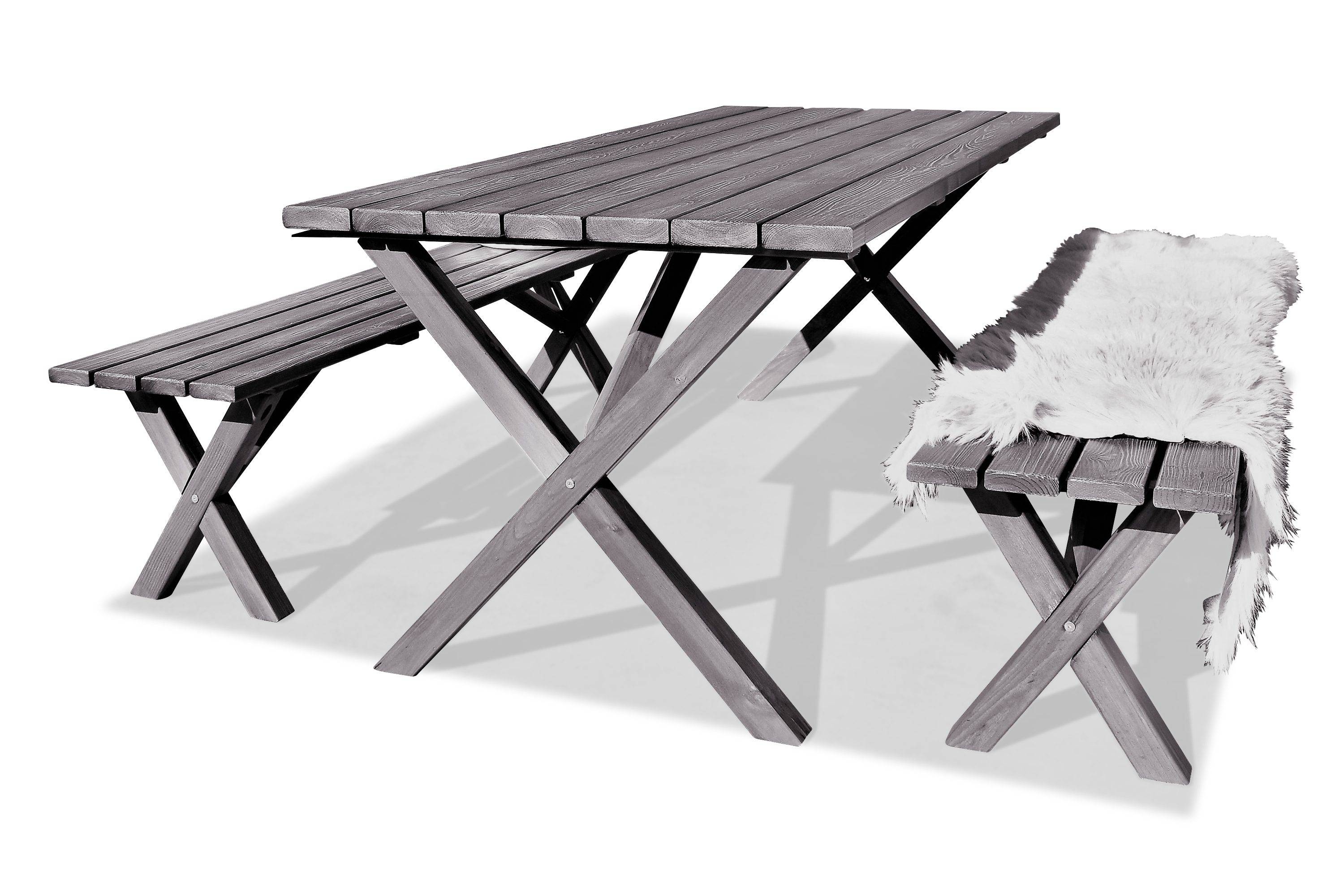 Matgrupp Utomhus Scottsdale Fasta 190 + 6 Kungshamn Stol Shabby Chic - KWA Matgrupper utomhus