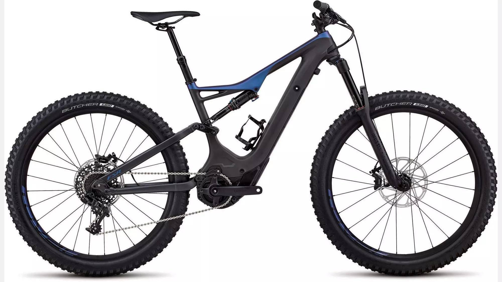 Specialized Men's Turbo Levo FSR Comp Carbon 6Fattie/29 2018 - SRAM GX Eagle Transmission 1x12sp - Roval Traverse 27.5, hookless alloy, 38mm inner width, tubeless ready, 24/28h - 030 / xl / carbonio satinato/blu (xl)
