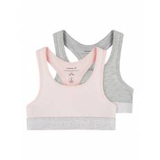 Name it 2-pak Top/Bralette i lyserød og grå til piger