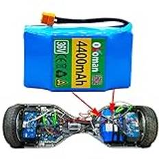 Okoman (Leverans inom 5-7 dagar) Hoverboard-batteri, 36V 4400mah li-jonbatteri för gyropod?elektrisk 6,5 tum 8,5 tum 10 tum Hoverboard Scooter barn Smart DIY enhjuling
