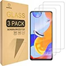 Mr.Shield skärmskydd för Xiaomi Redmi Note 11 Pro 5G / Redmi Note 11 Pro+ / Redmi Note 11 Pro Plus [härdat glas] [9H hårdhet] [3-pack] Reptålig kristallklart skärmskydd