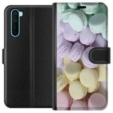 OnePlus Nord Svart Plånboksfodral Macarons