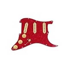 gitarr pickguard pickup set Pickuper Gitarr 5 Pickuper SSS Single Coils Pickuper Laddade Pickup/Gula Pickup Covers Set(12)