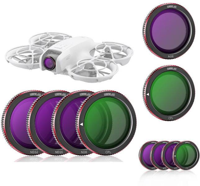 DJI Neo drone filtersæt ND8 ND16 ND32 CPL glas