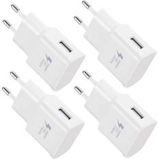 4-pack 5V-2A USB Power Charger Socket Adapter Universal snabbladdare för iPhone 12/11/X 8/7/6, Samsung Galaxy S22 S21 S20 S10 S5 S6 S7 S8 S9/Edge/Plu