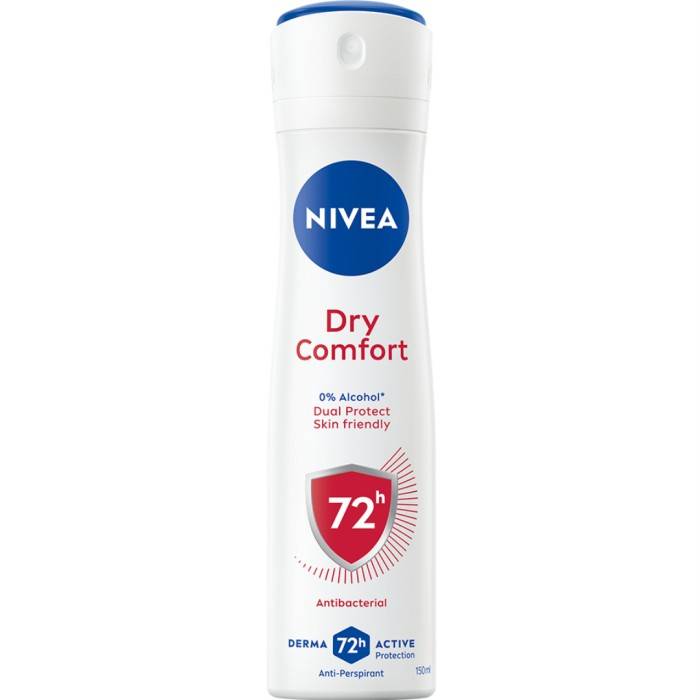 Antiperspirant Spray Nivea Dry Comfort, 72h skydd, 150 ml
