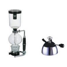Hario - Technica Syphon Brewer 5-kopp och Rekrow butangasbrännare